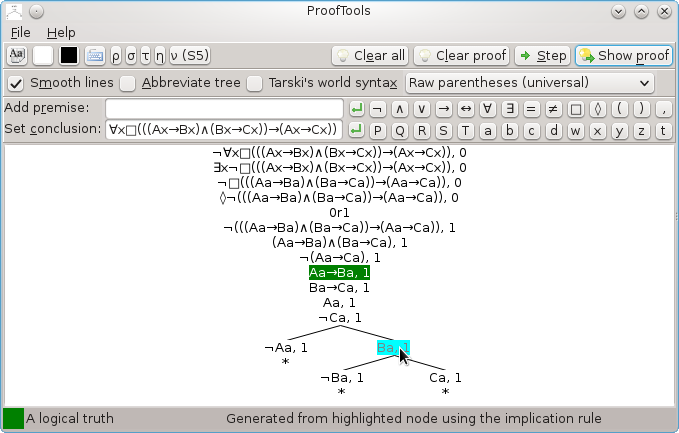 ProofTools screenshot