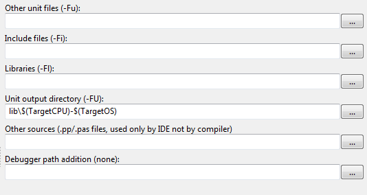 Compiler Options - Paths