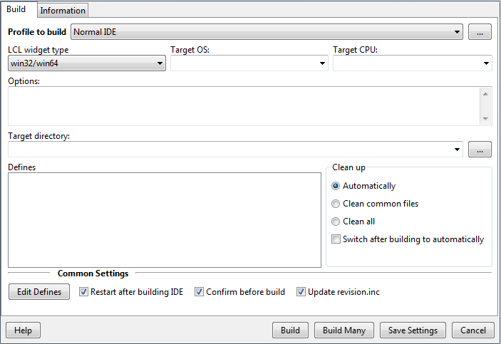 Configure Build Lazarus