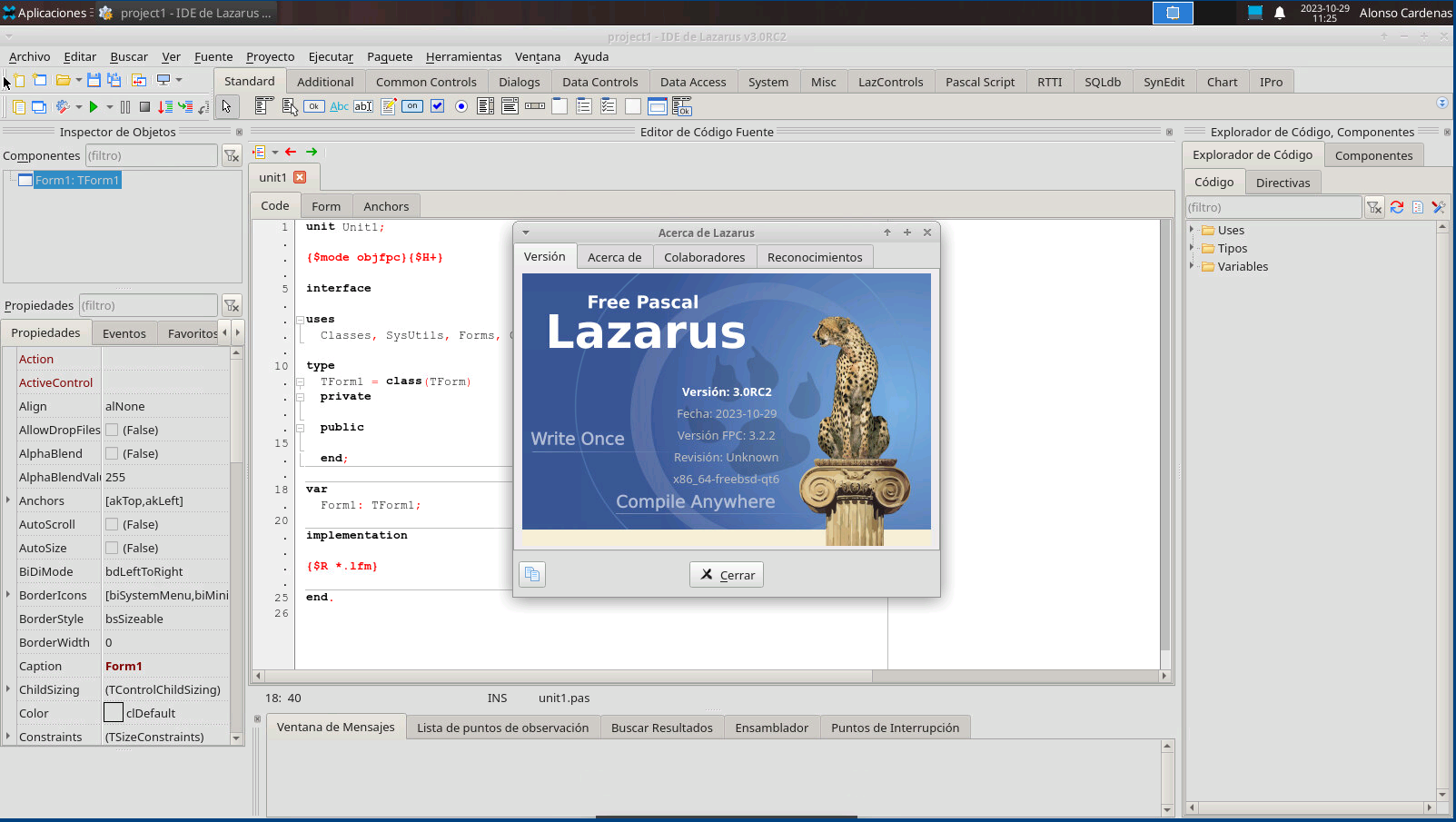 Lazarus Qt6 on FreeBSD