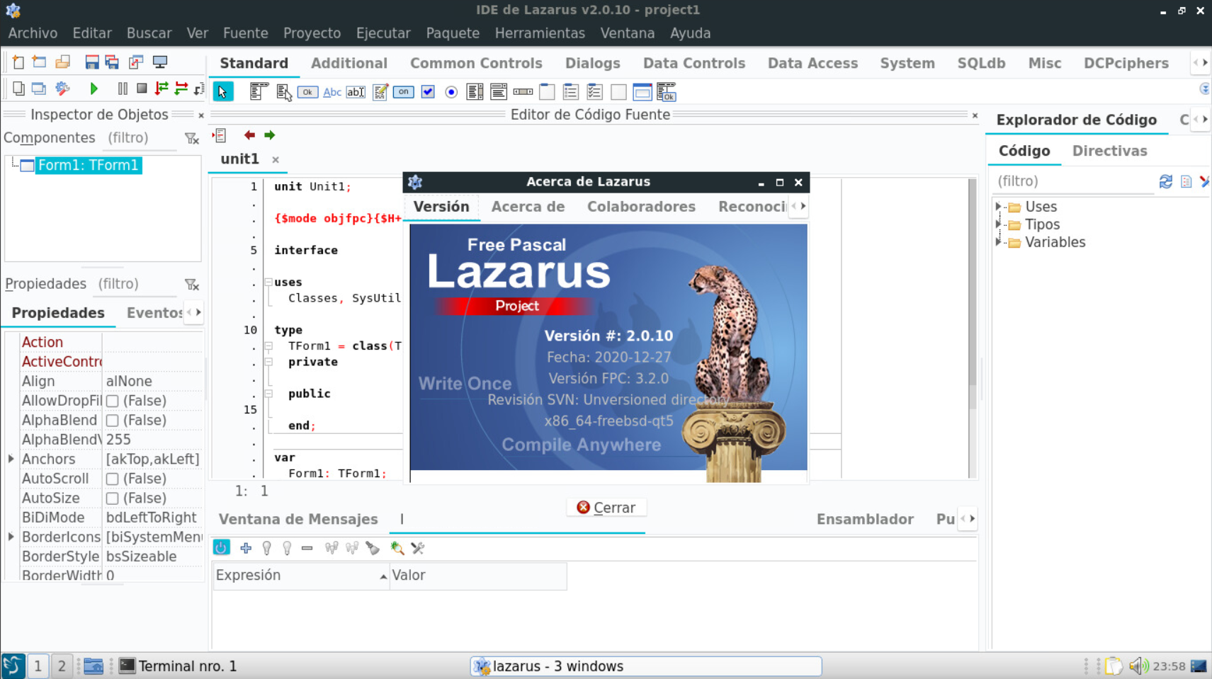 Lazarus Qt5 on FreeBSD